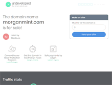 Tablet Screenshot of morganmint.com